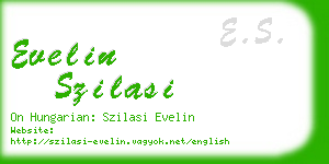 evelin szilasi business card